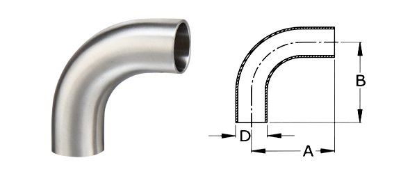 SS Bend 90°
